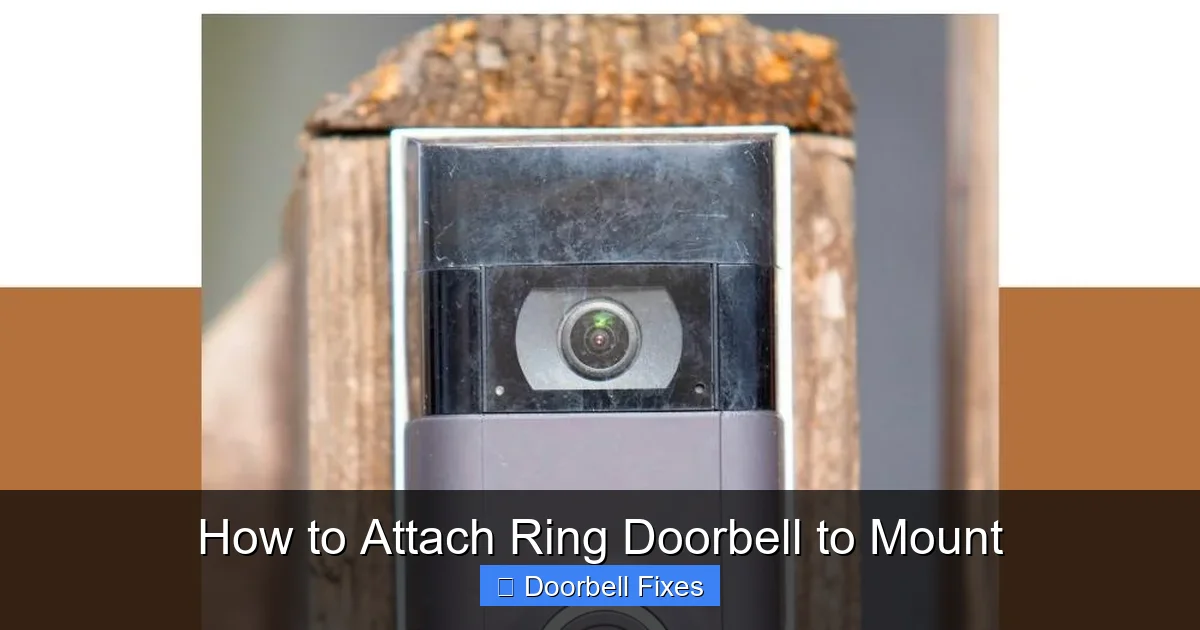How to Attach Ring Doorbell to Mount