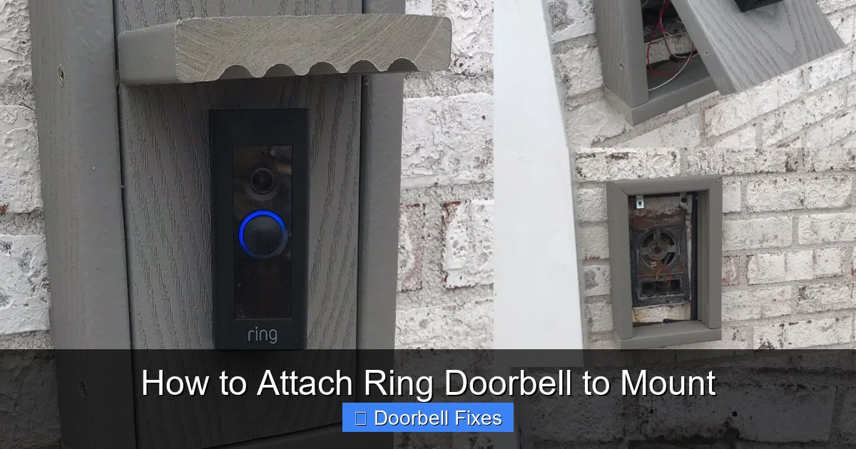 How to Attach Ring Doorbell to Mount