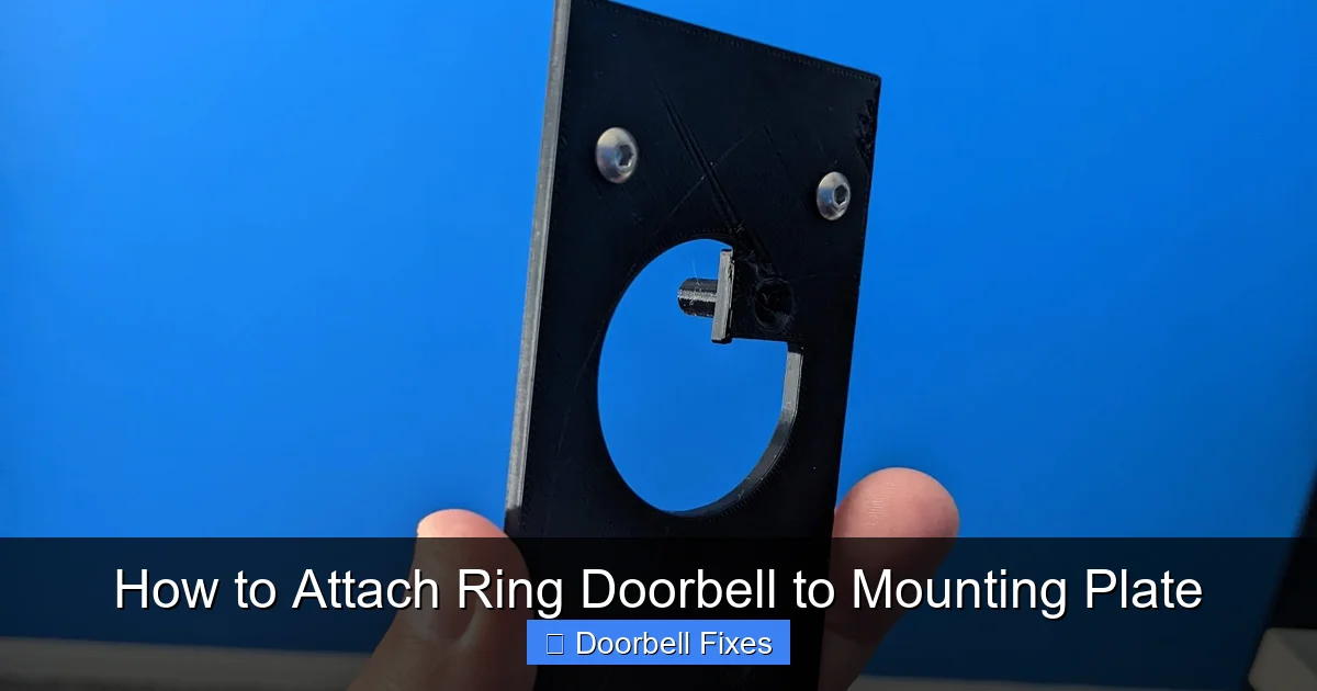 How to Attach Ring Doorbell to Mounting Plate