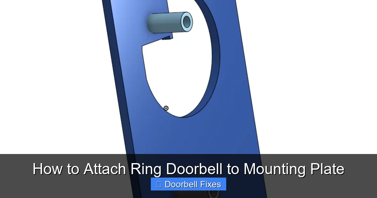 How to Attach Ring Doorbell to Mounting Plate