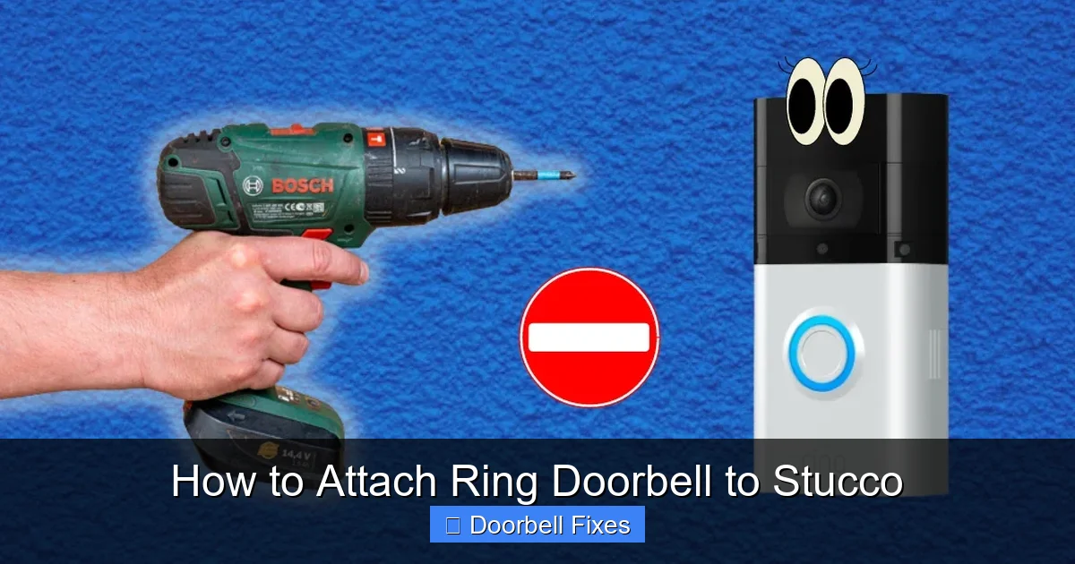 How to Attach Ring Doorbell to Stucco