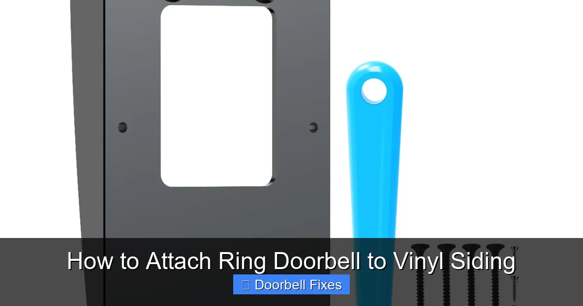 How to Attach Ring Doorbell to Vinyl Siding