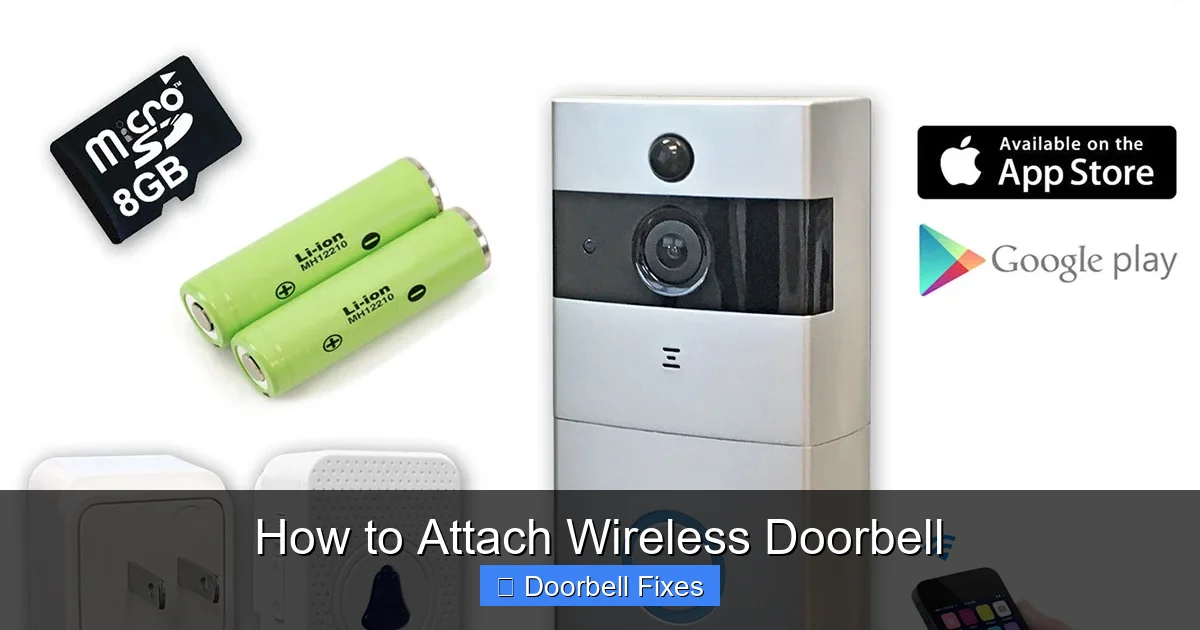 How to Attach Wireless Doorbell