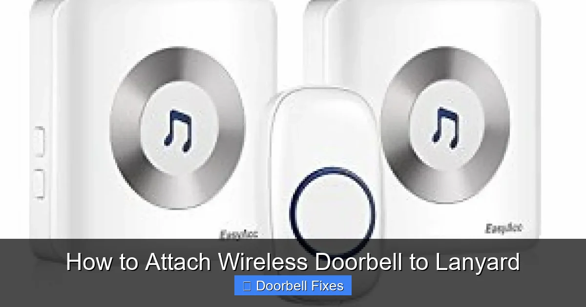 How to Attach Wireless Doorbell to Lanyard
