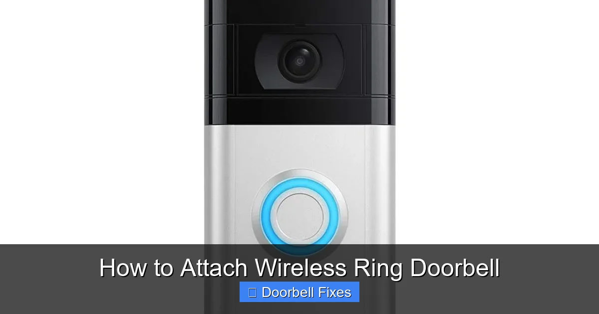How to Attach Wireless Ring Doorbell