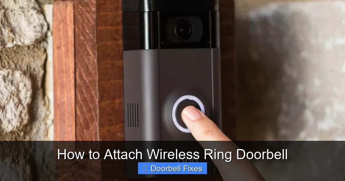 How to Attach Wireless Ring Doorbell