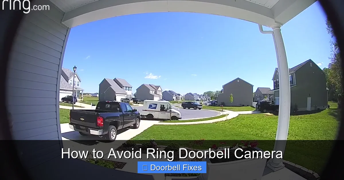How to Avoid Ring Doorbell Camera