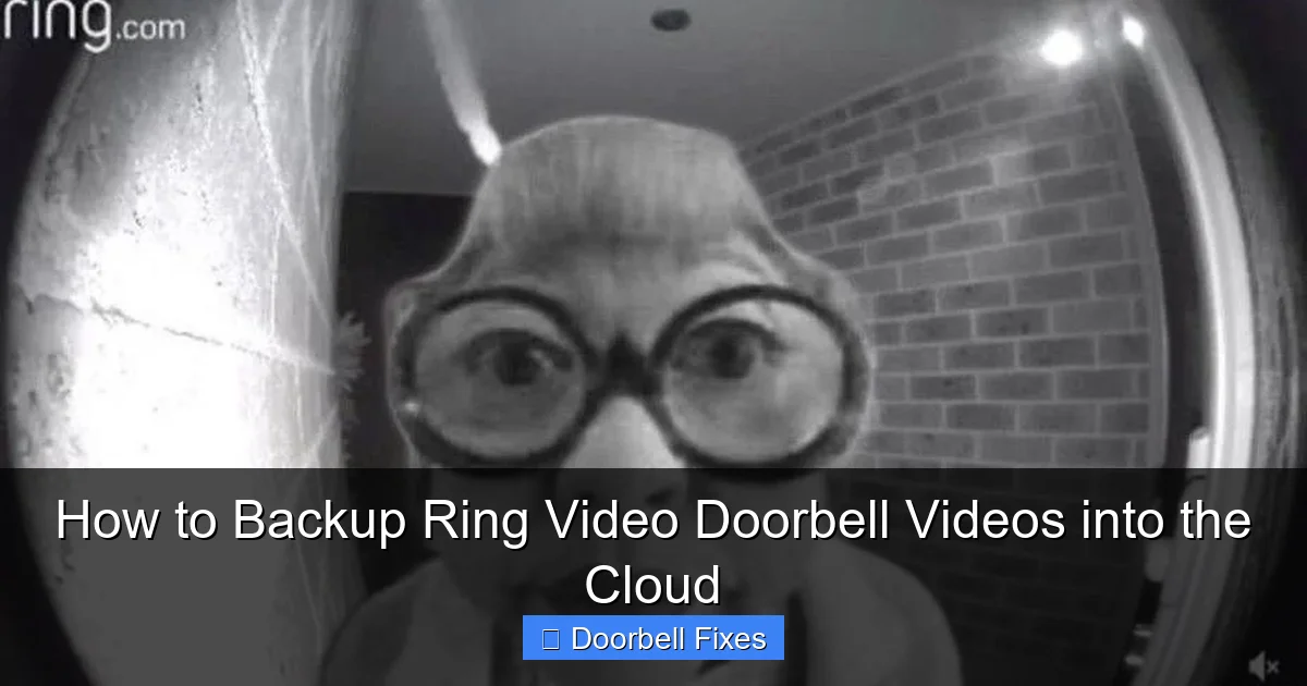 How to Backup Ring Video Doorbell Videos into the Cloud