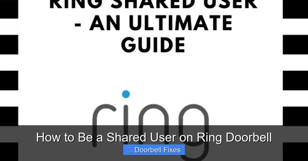 How to Be a Shared User on Ring Doorbell