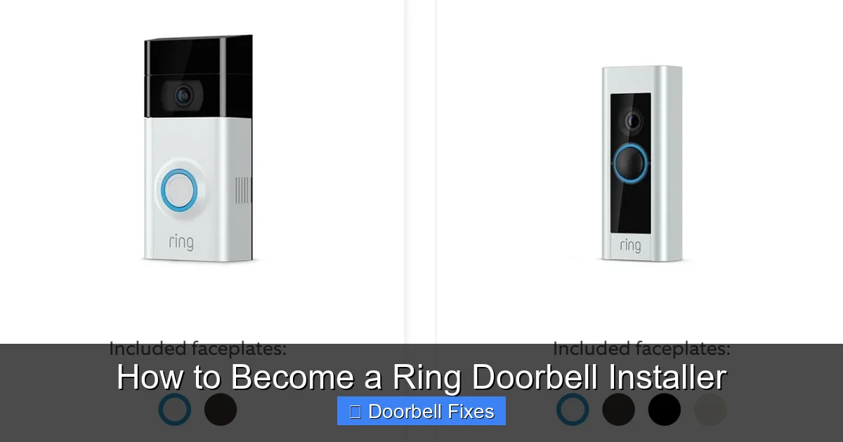 How to Become a Ring Doorbell Installer