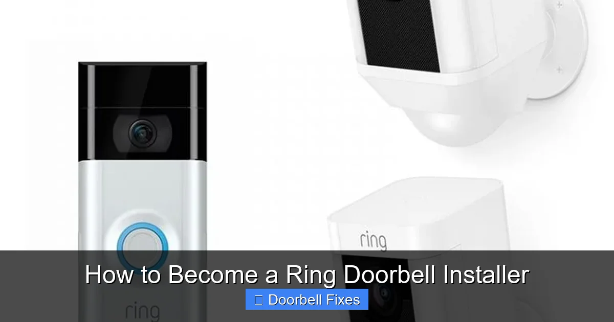How to Become a Ring Doorbell Installer