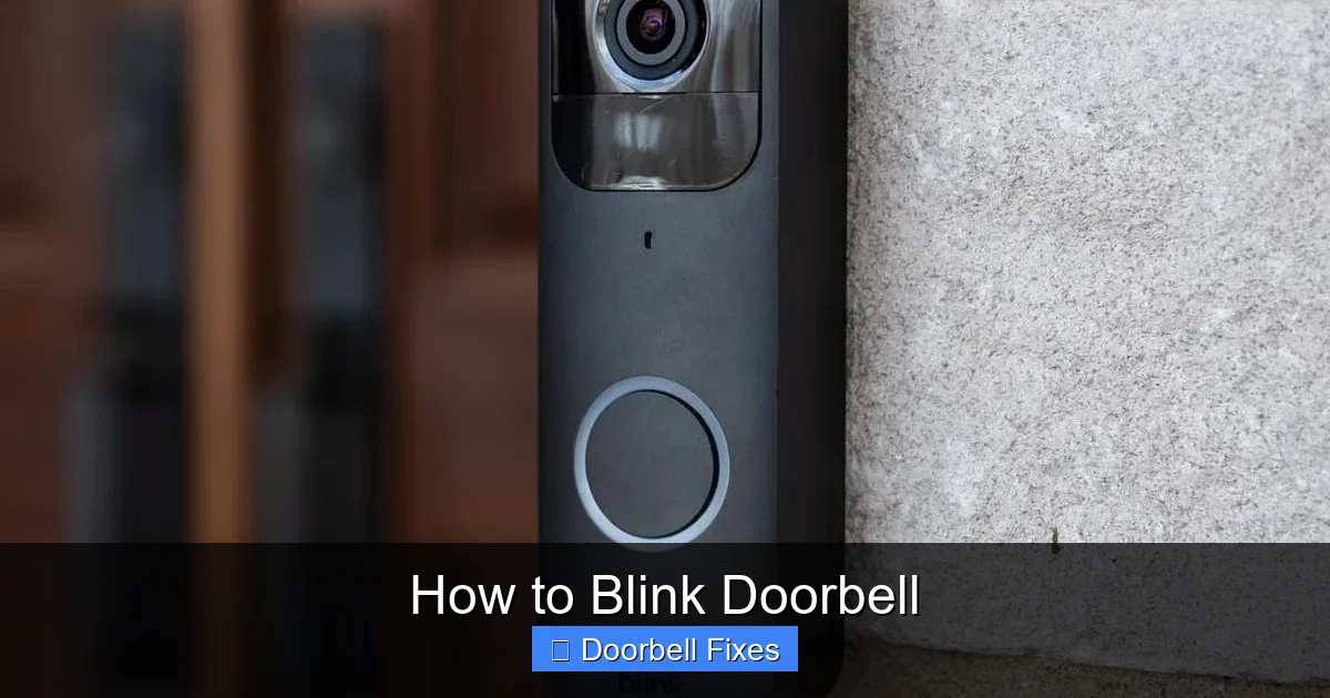 How to Blink Doorbell