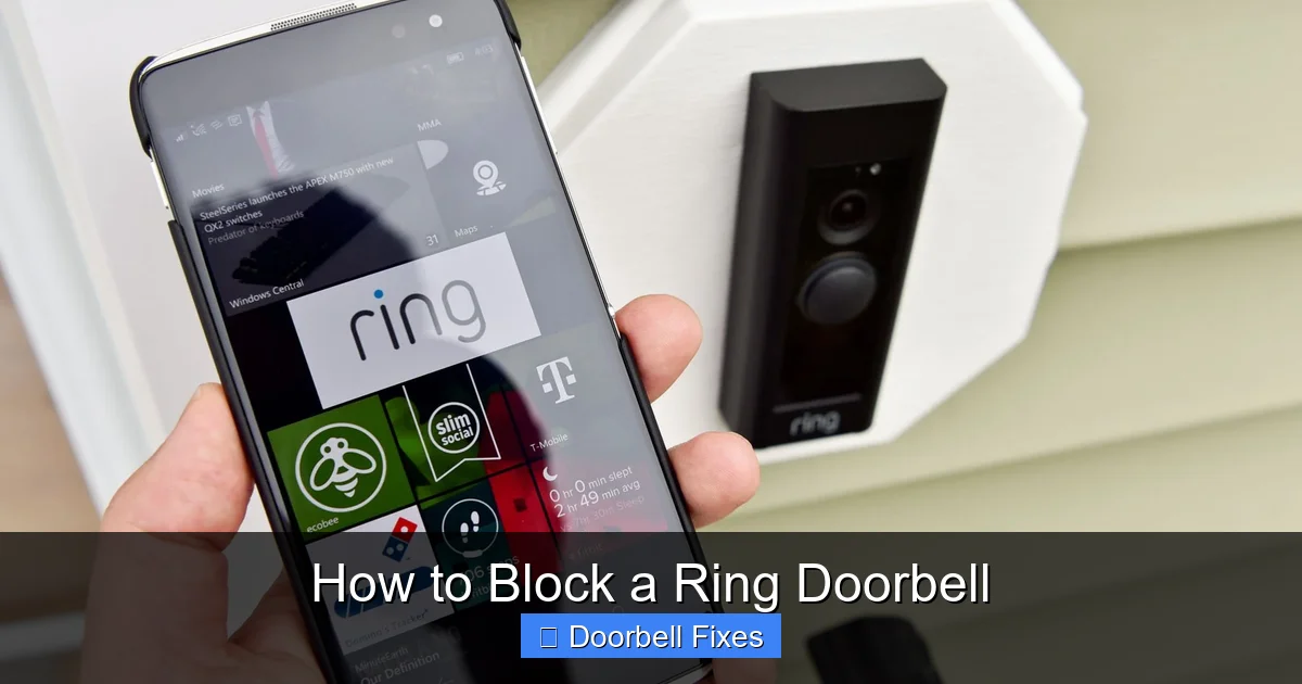 How to Block a Ring Doorbell