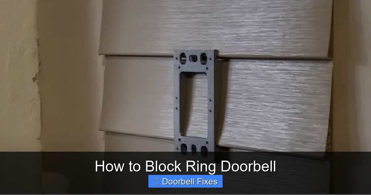 How to Block Ring Doorbell