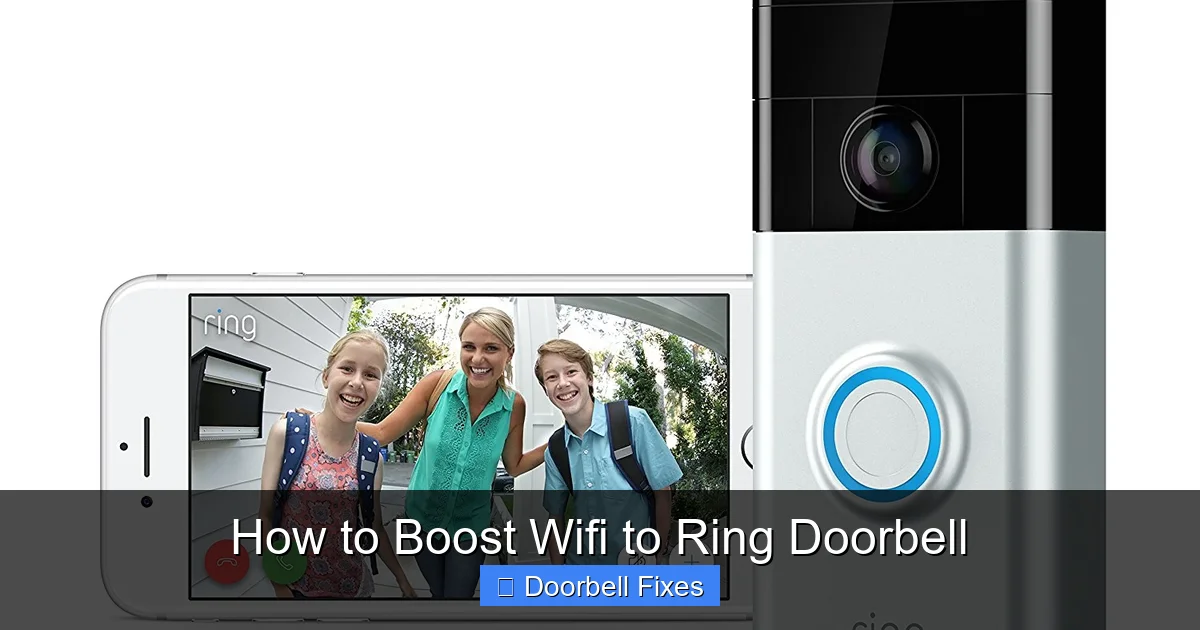 How to Boost Wifi to Ring Doorbell