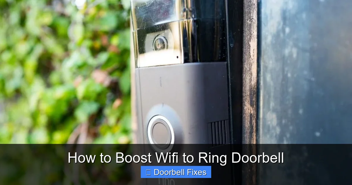 How to Boost Wifi to Ring Doorbell