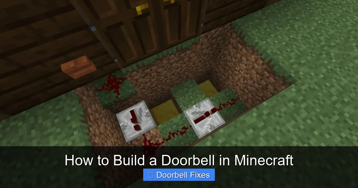 How to Build a Doorbell in Minecraft