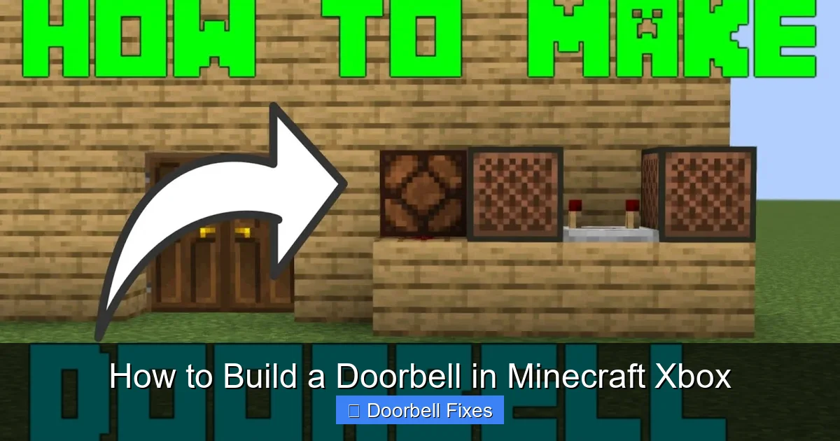 How to Build a Doorbell in Minecraft Xbox