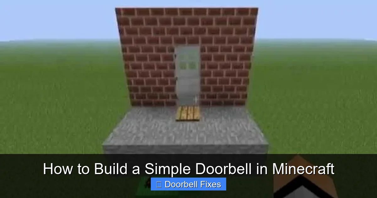 How to Build a Simple Doorbell in Minecraft