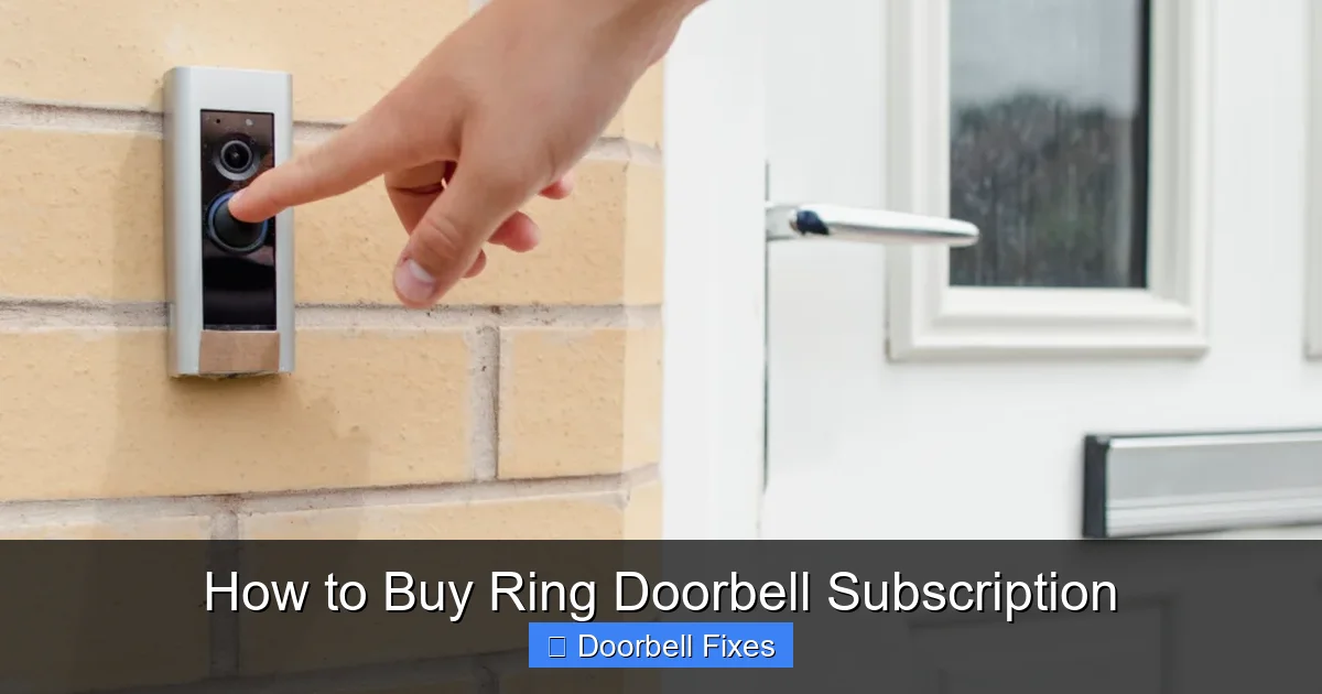 How to Buy Ring Doorbell Subscription