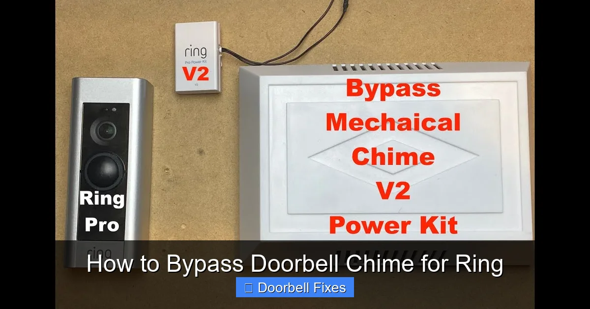 How to Bypass Doorbell Chime for Ring