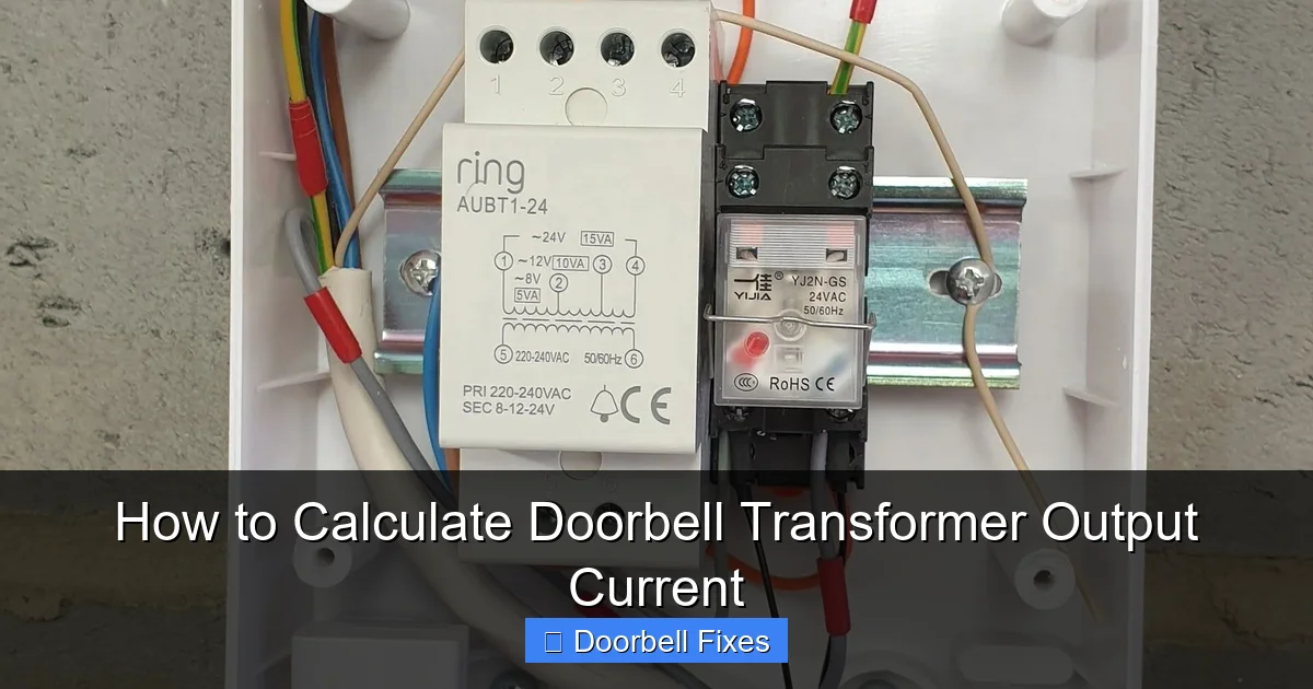 How to Calculate Doorbell Transformer Output Current
