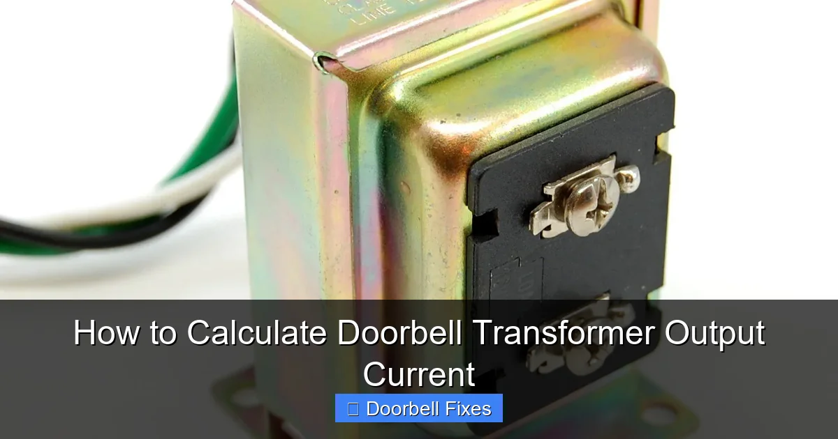 How to Calculate Doorbell Transformer Output Current