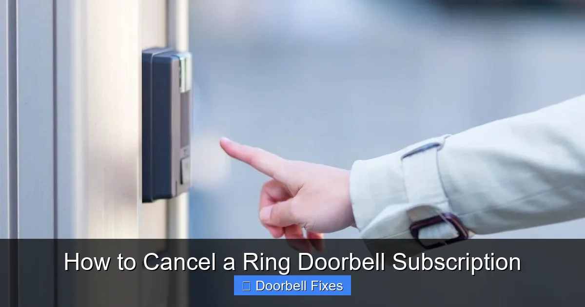 How to Cancel a Ring Doorbell Subscription
