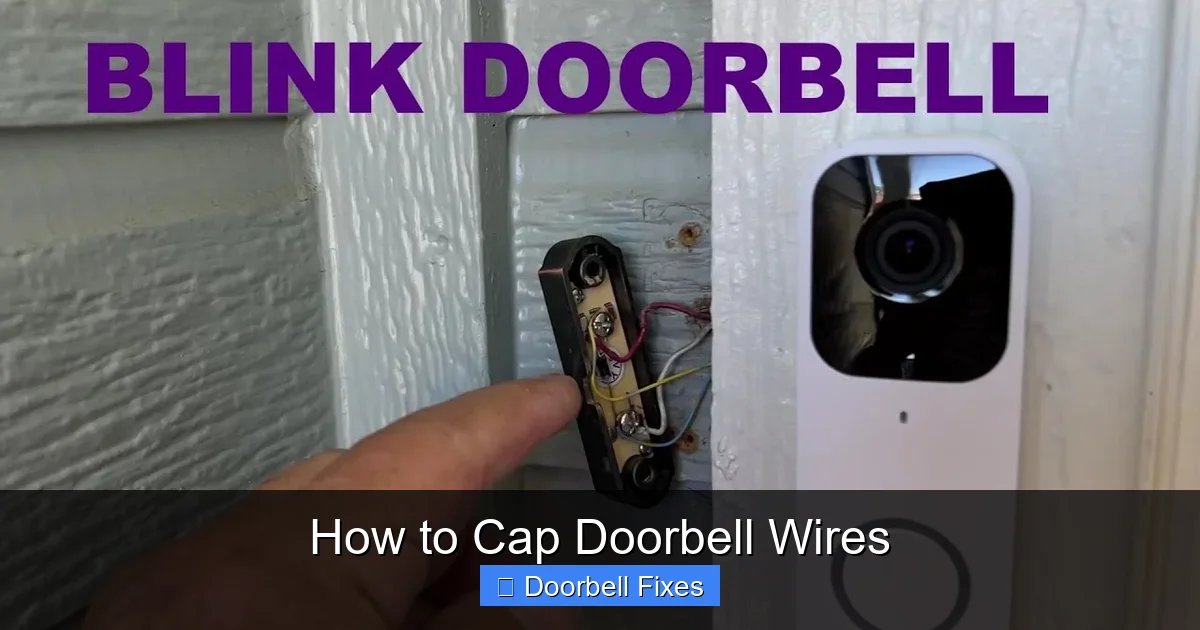 How to Cap Doorbell Wires