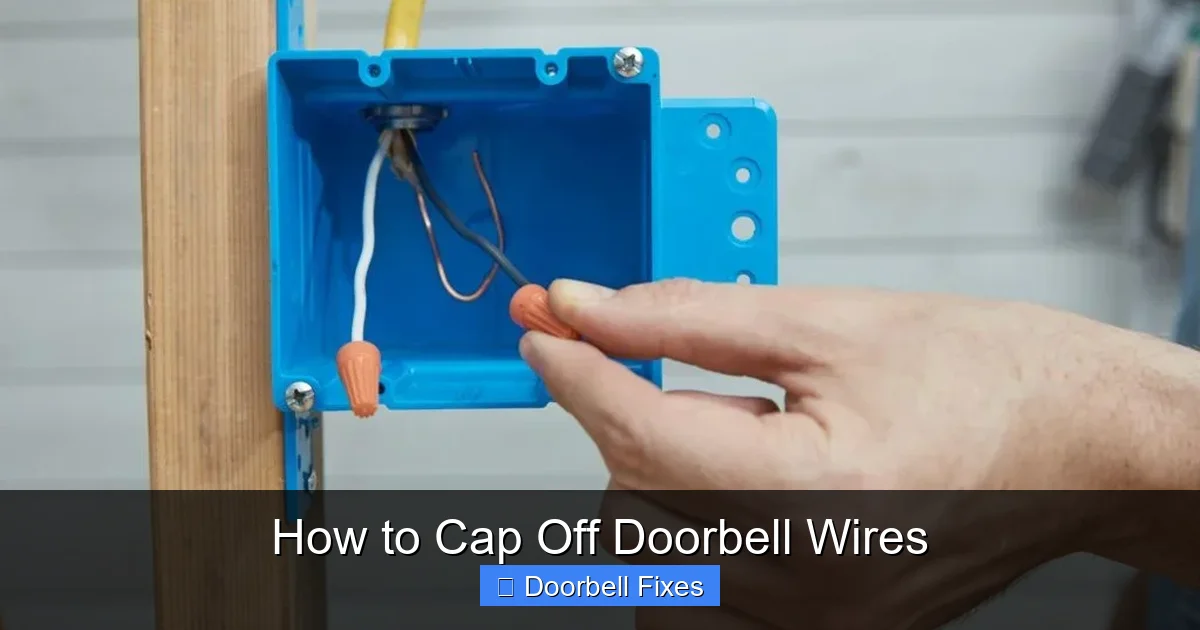 How to Cap Off Doorbell Wires