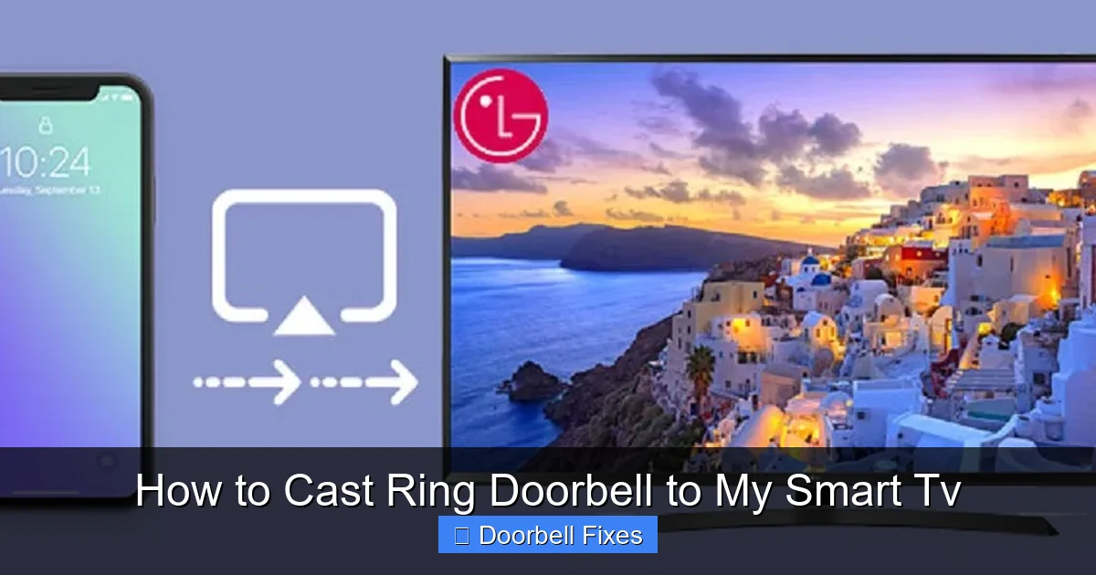 How to Cast Ring Doorbell to My Smart Tv