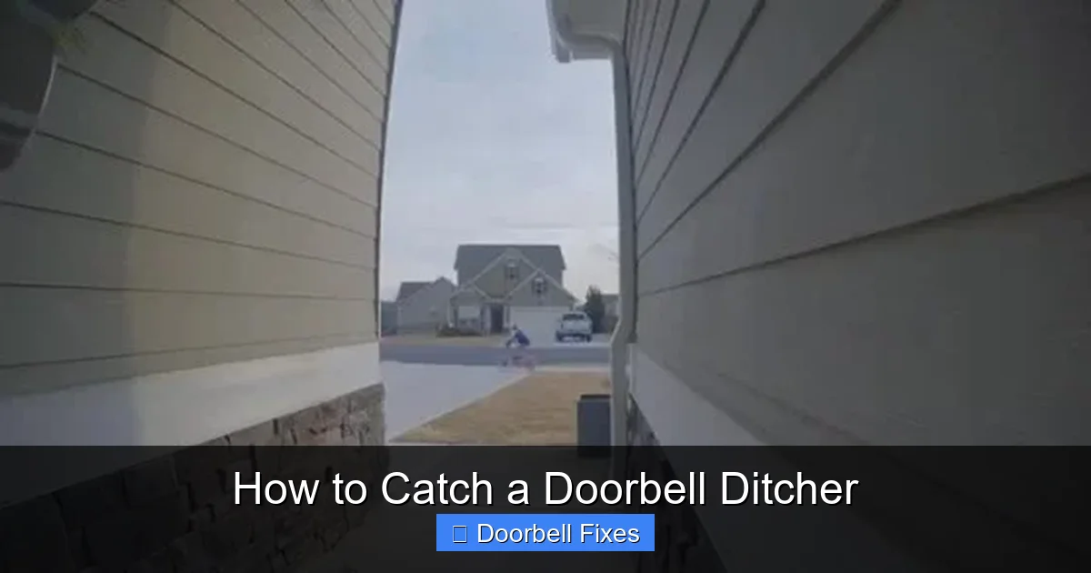 How to Catch a Doorbell Ditcher