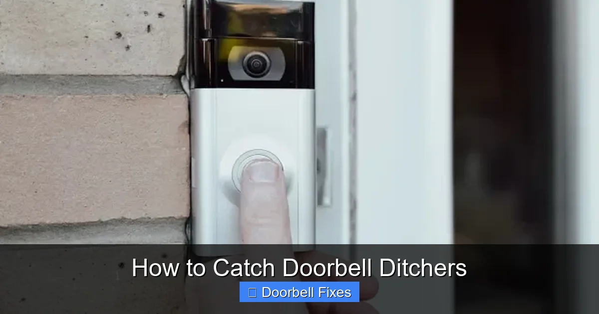How to Catch Doorbell Ditchers