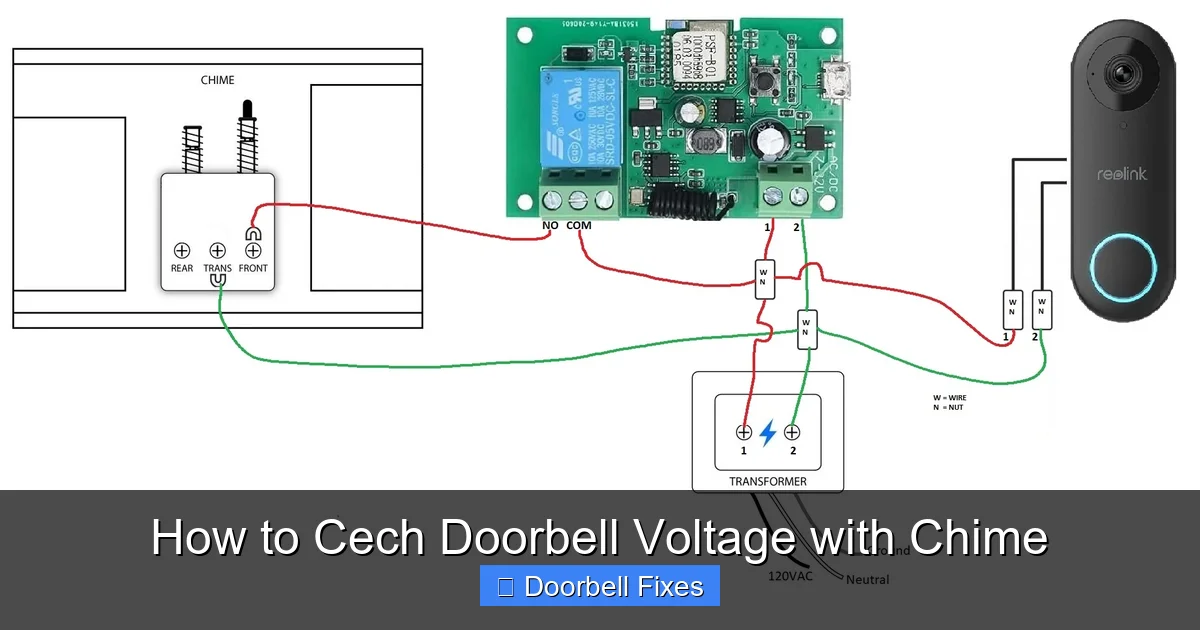 How to Cech Doorbell Voltage with Chime