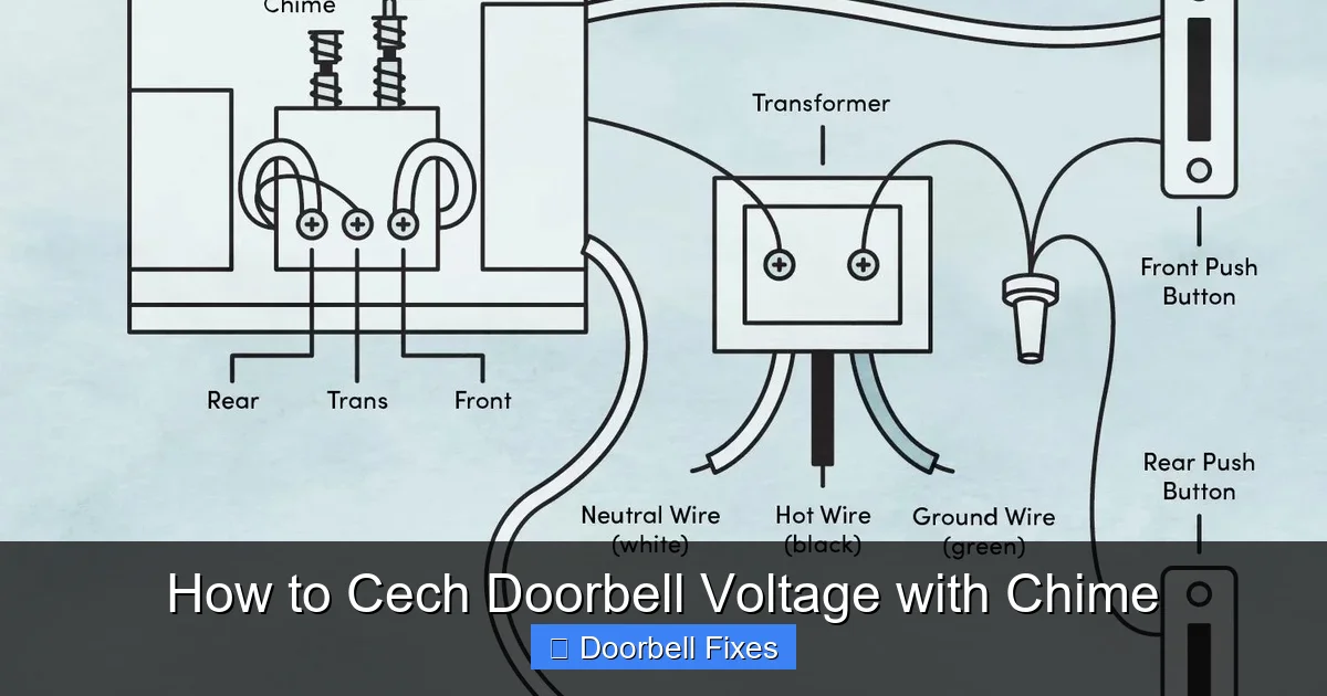 How to Cech Doorbell Voltage with Chime