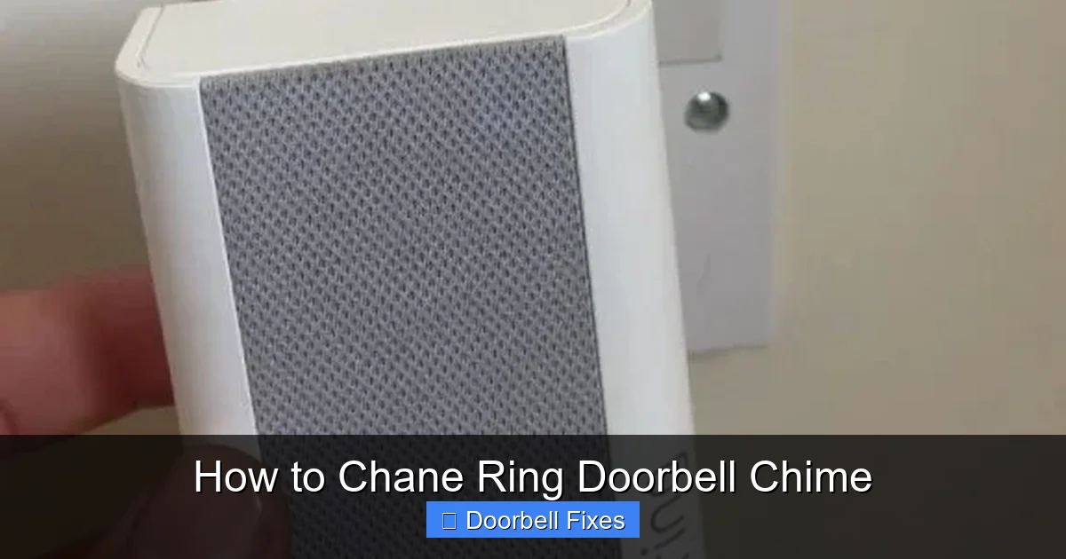 How to Chane Ring Doorbell Chime