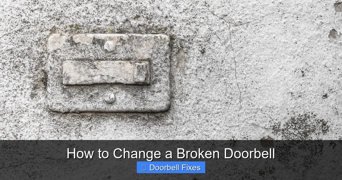 How to Change a Broken Doorbell