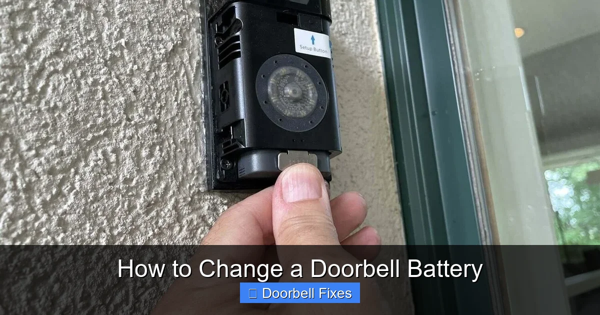 How to Change a Doorbell Battery