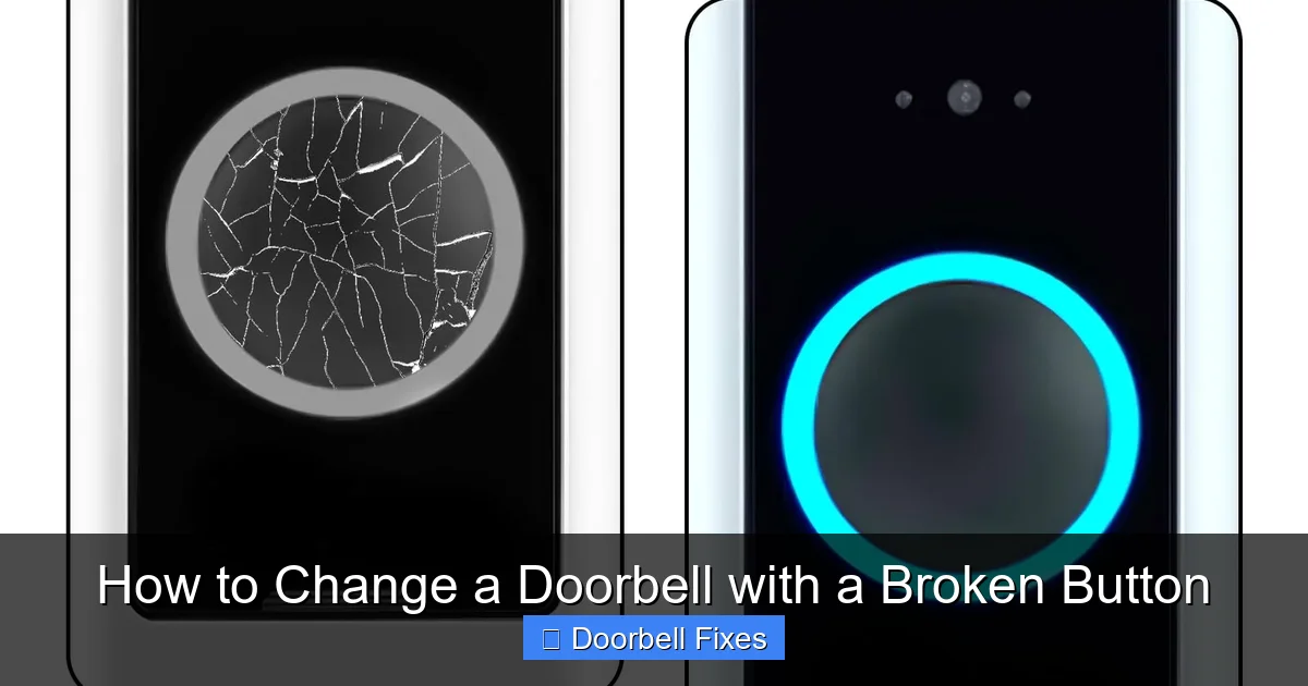 How to Change a Doorbell with a Broken Button