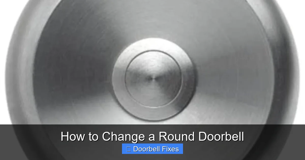 How to Change a Round Doorbell