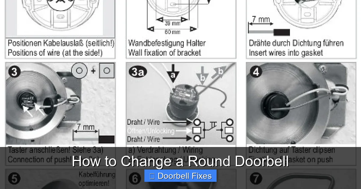 How to Change a Round Doorbell