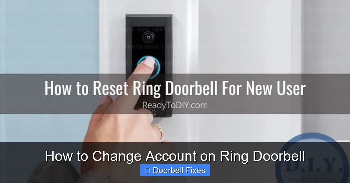 How to Change Account on Ring Doorbell