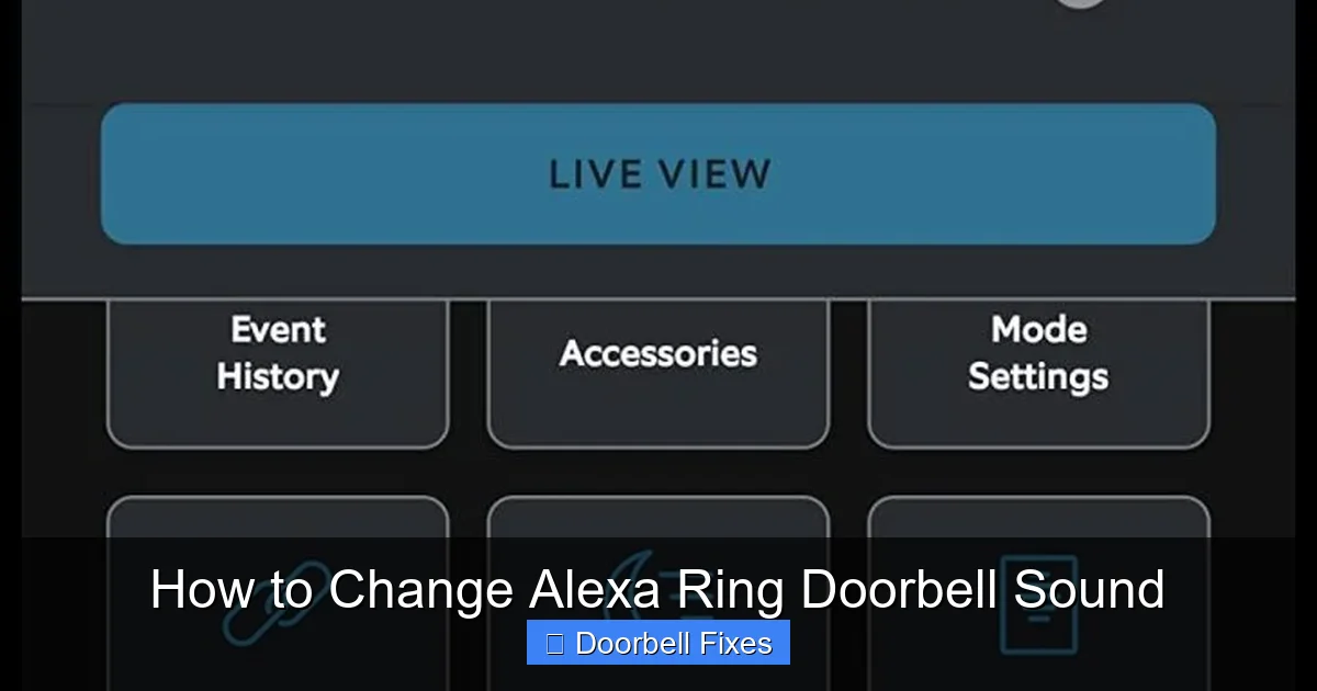 How to Change Alexa Ring Doorbell Sound