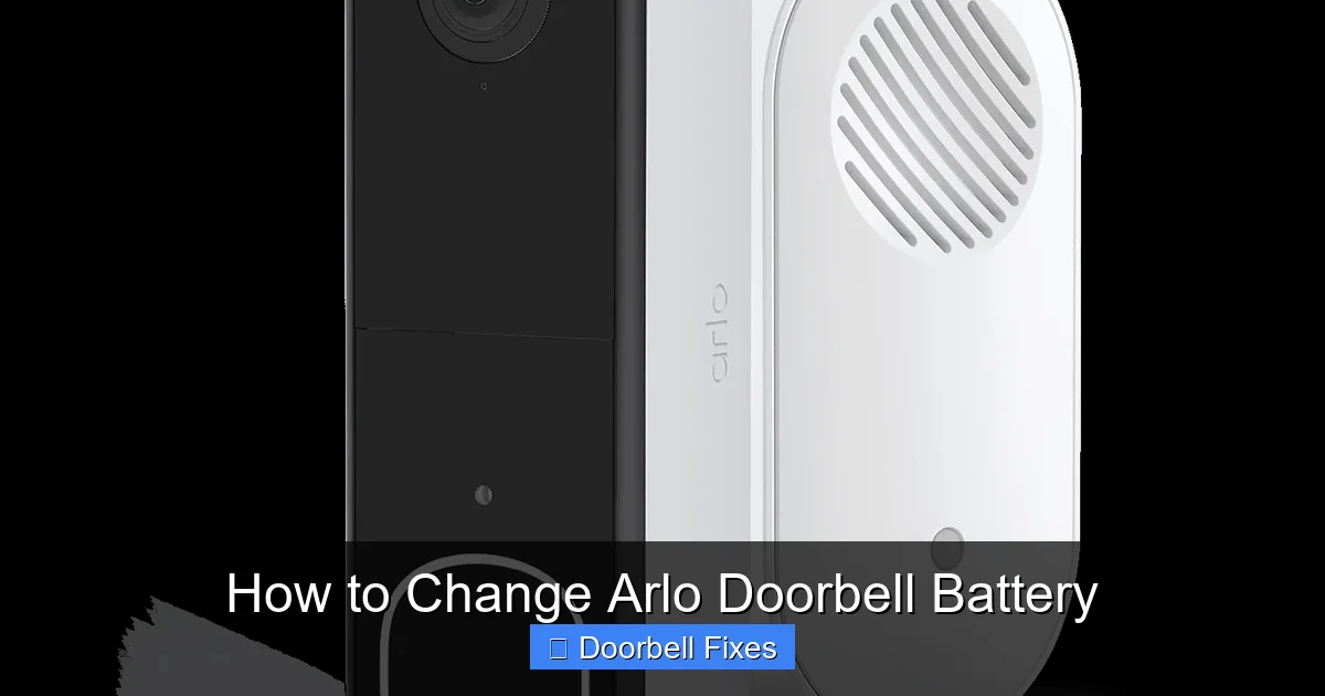 How to Change Arlo Doorbell Battery