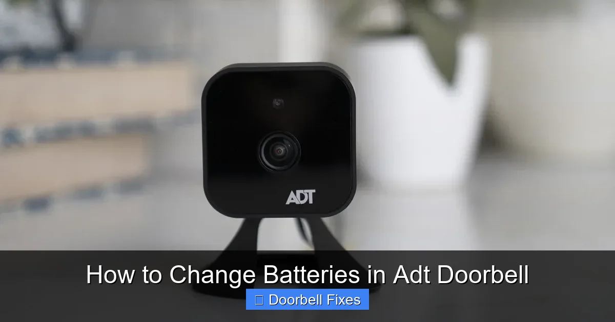 How to Change Batteries in Adt Doorbell