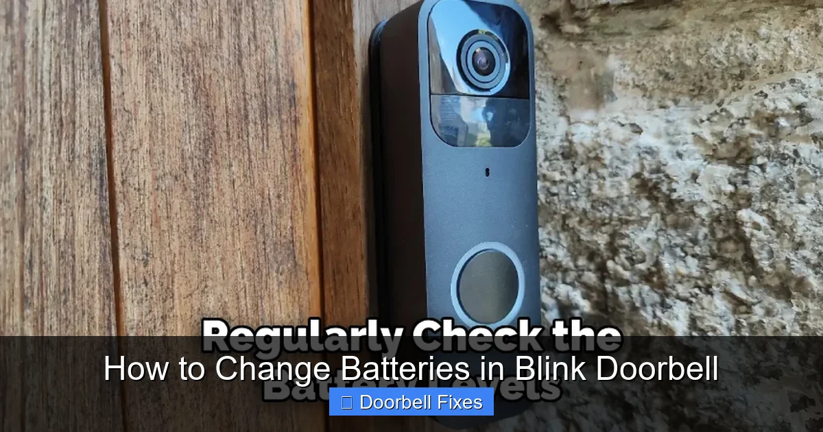 How to Change Batteries in Blink Doorbell