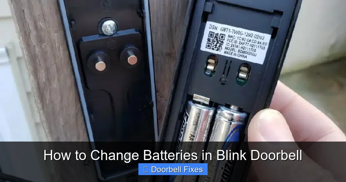 How to Change Batteries in Blink Doorbell