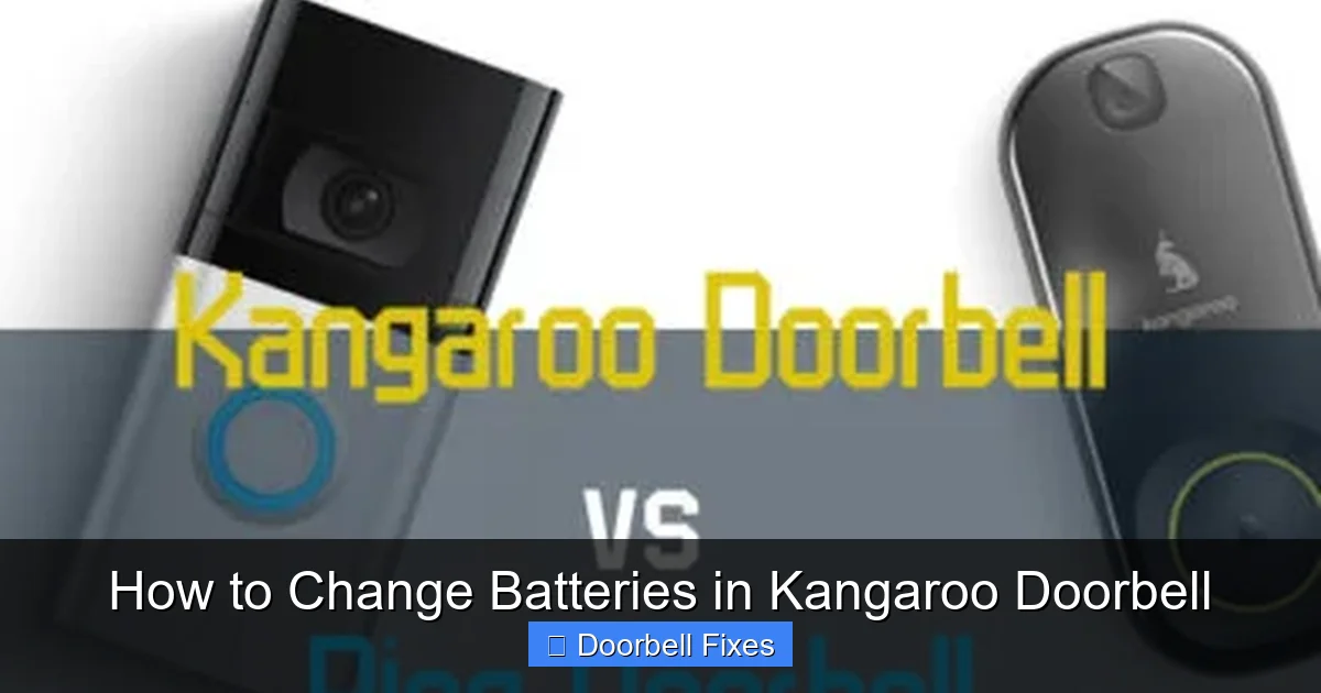 How to Change Batteries in Kangaroo Doorbell