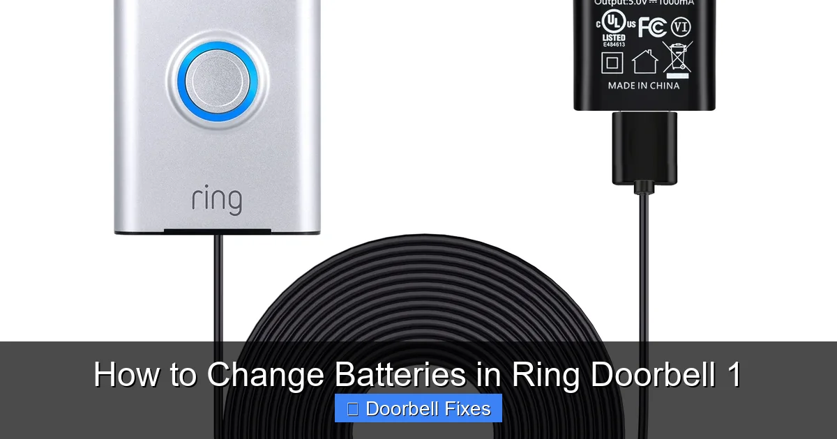 How to Change Batteries in Ring Doorbell 1