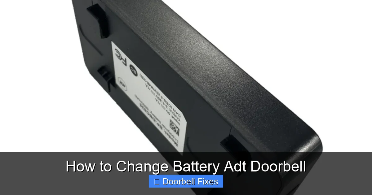 How to Change Battery Adt Doorbell